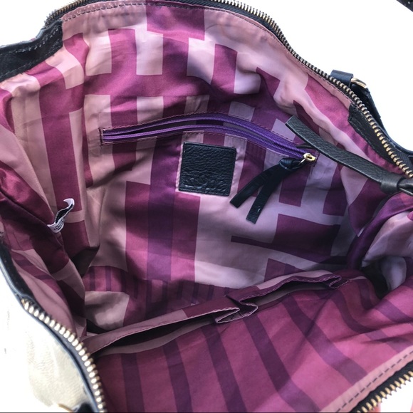 SOLD Kooba Everette Black Leather Satchel Tote Bag - Picture 4 of 5